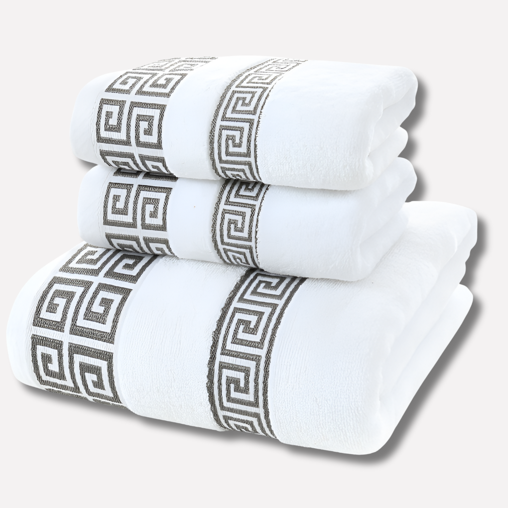 Ensemble de serviettes en coton Casa Luxe Athena (2 pièces)