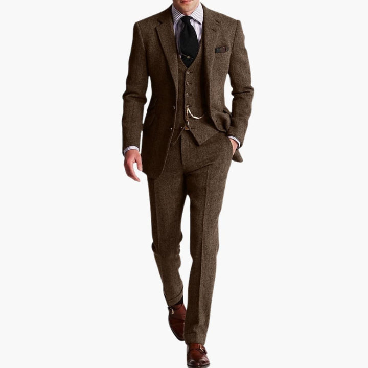Ensemble de Costume Formel pour Homme avec Veste et Gilet