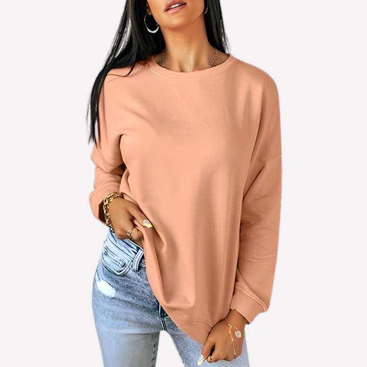 Sweat-shirt à col rond pour femmes