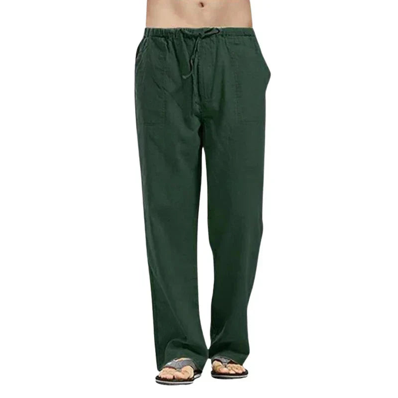 Ralph – Pantalons en lin respirant pour hommes avec ajustement surdimensionné