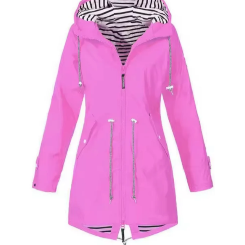 Veste imperméable avec capuche pour femmes