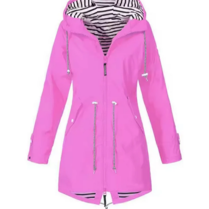 Veste imperméable avec capuche pour femmes