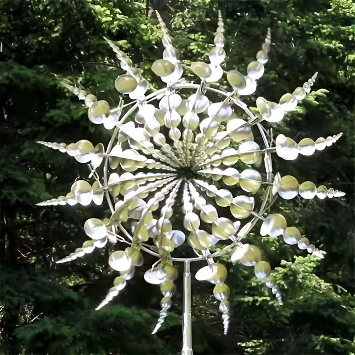 Nouveau Moulin à Vent Magique en Métal Anti-Rouille