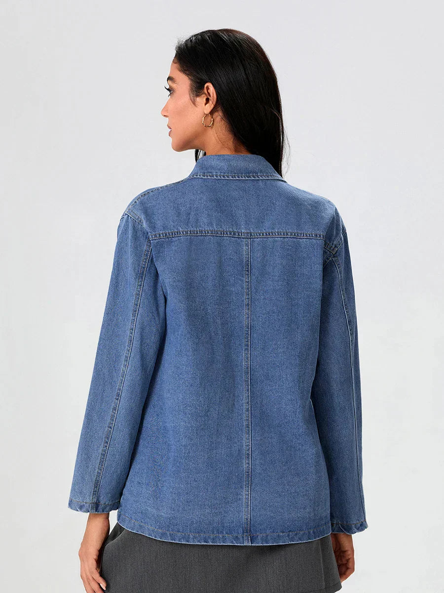 UrbanEdge – Blazer en Denim avec Coupe Classique