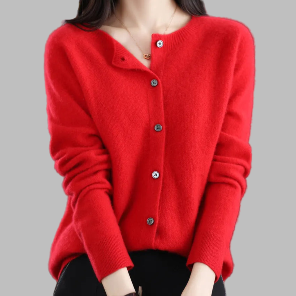 Cardigan O-Col Femmes