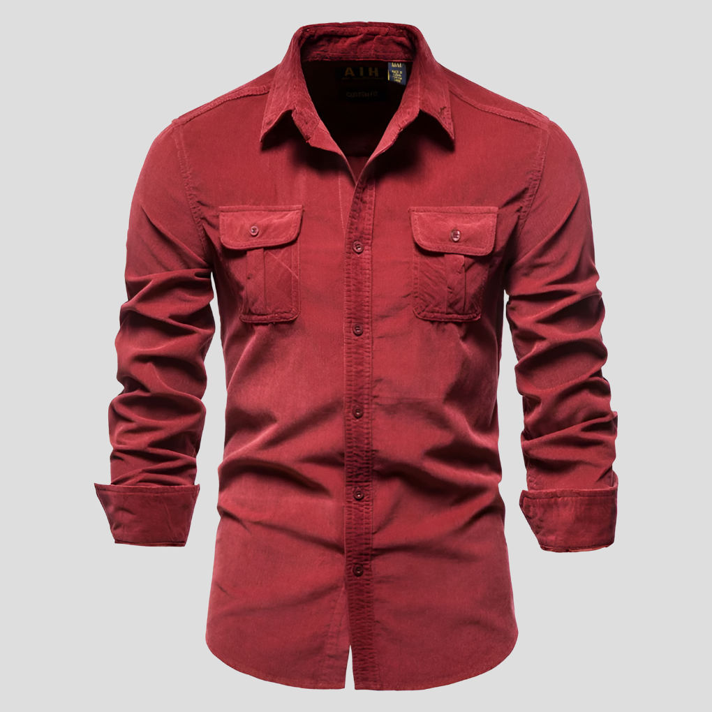 Chemise en Corduroy pour Hommes Texture Intemporelle Confort au Quotidien