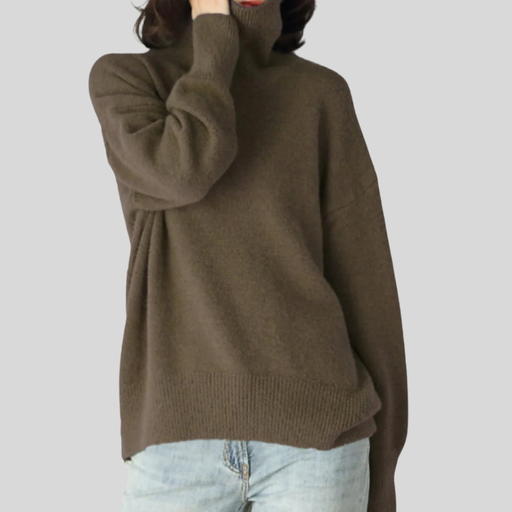 Pull Roule-Col Moderne pour Femme – Couche Élevée pour Temps Froid