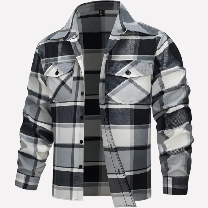 Chemise Flanelle Carree pour Homme