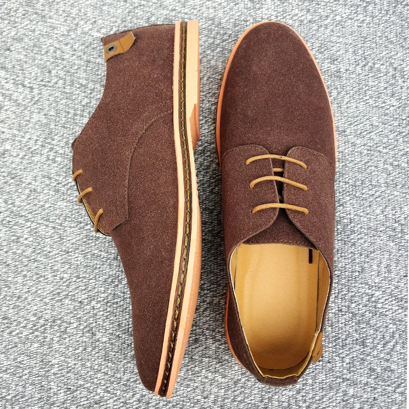 Chaussures Oxford en Suède et Cuir ClassicStep Artisanat Raffiné pour l'Homme Moderne