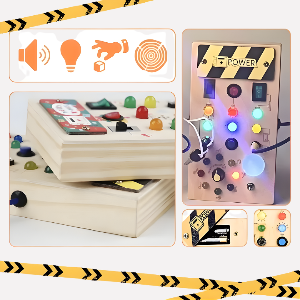 Tableau Busy Montessori avec Lumières LED