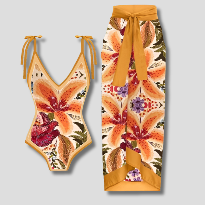 Maillot de Bain Une Pièce Vintage avec Volants