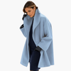 Veste Femme avec Col Large et Manches Longues