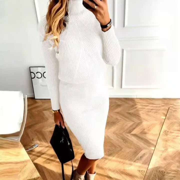 Robe Pull en Maille pour Femme – Style Confortable avec Chaleur Quotidienne