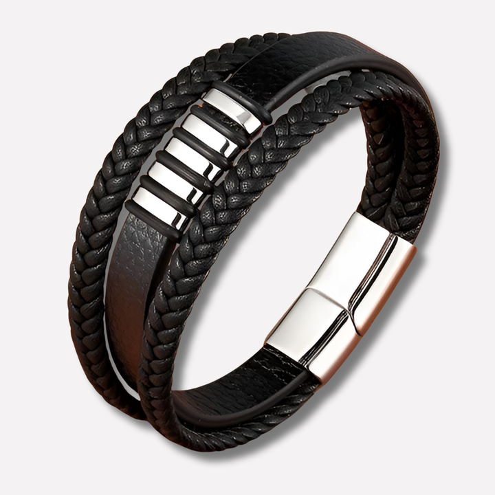 Bracelet en cuir élégant pour hommes accessoire intemporel moderne