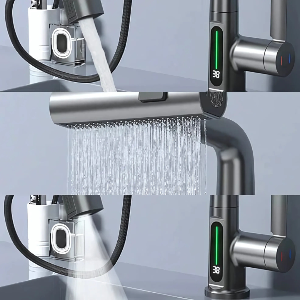 Robinet LED Flexible pour Cuisine & Salle de Bain
