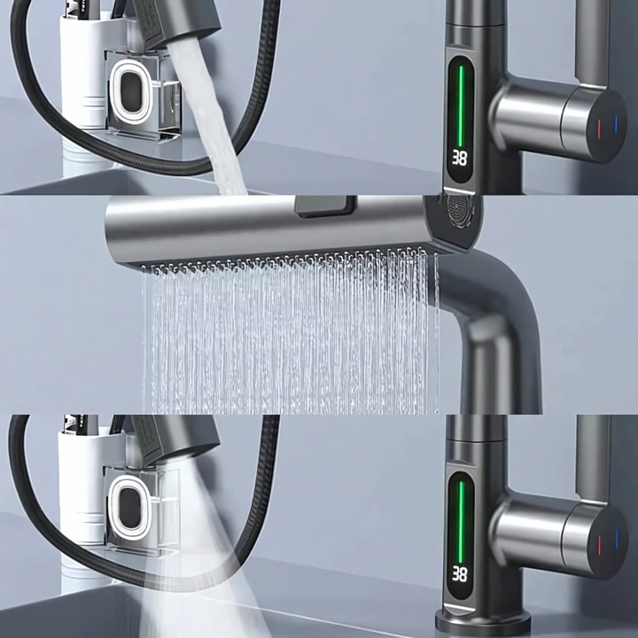 Robinet LED Flexible pour Cuisine & Salle de Bain