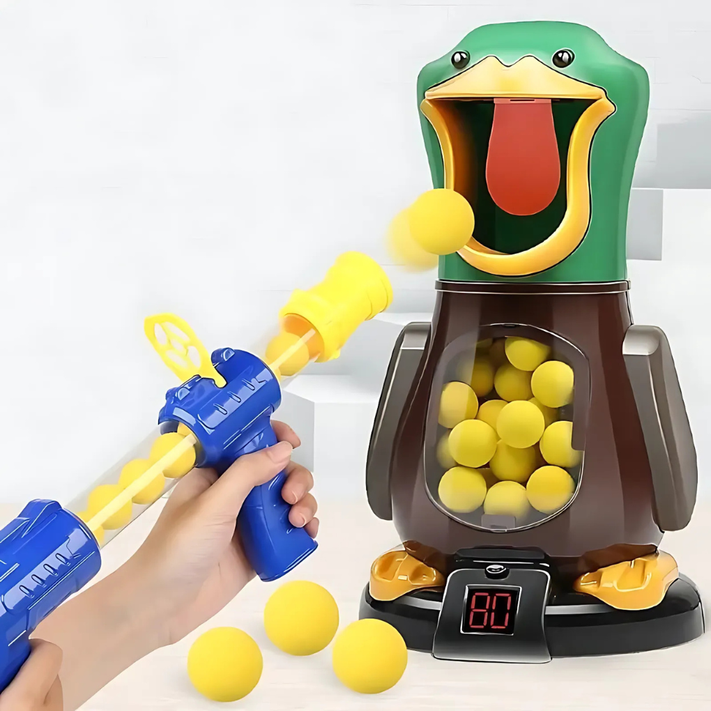 Jeu de Billes Souples Alimenté par Air avec Canard Marcheur et Lumières