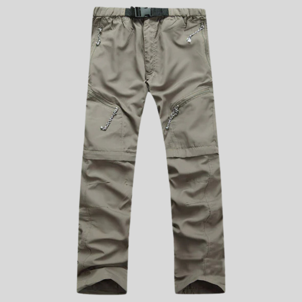 Pantalons de randonnée pour hommes 2 en 1 – Style rugged avec fonction convertible