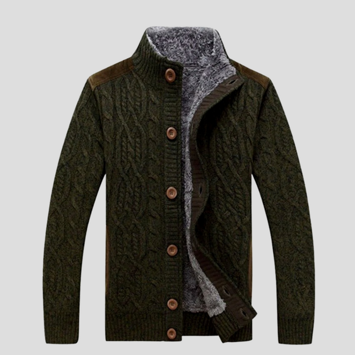 Veste en Tricot pour Homme – Doublure en Peluche pour Plus de Chaleur