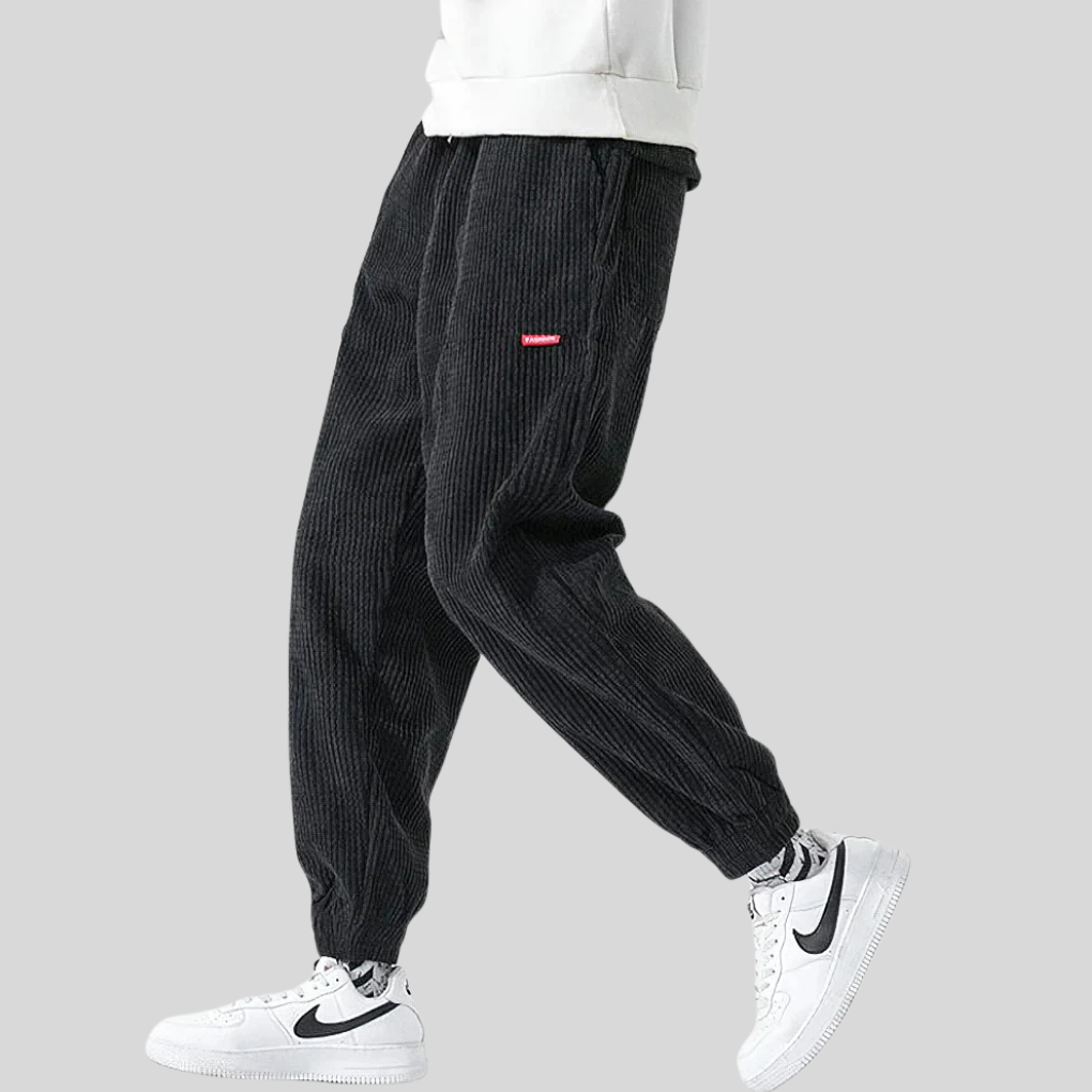 Pantalons de Jogging en Cordes Larges pour Hommes – Style Détente Quotidien