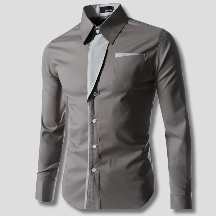 Chemise pour homme à manches longues – Design classique en coton