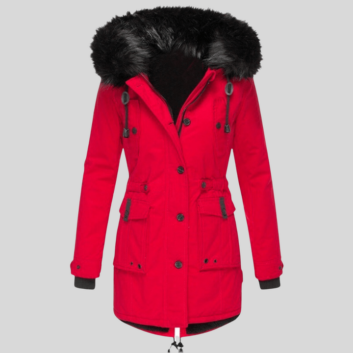 Manteau d'hiver pour femmes avec capuche – Couche fonctionnelle avec poches