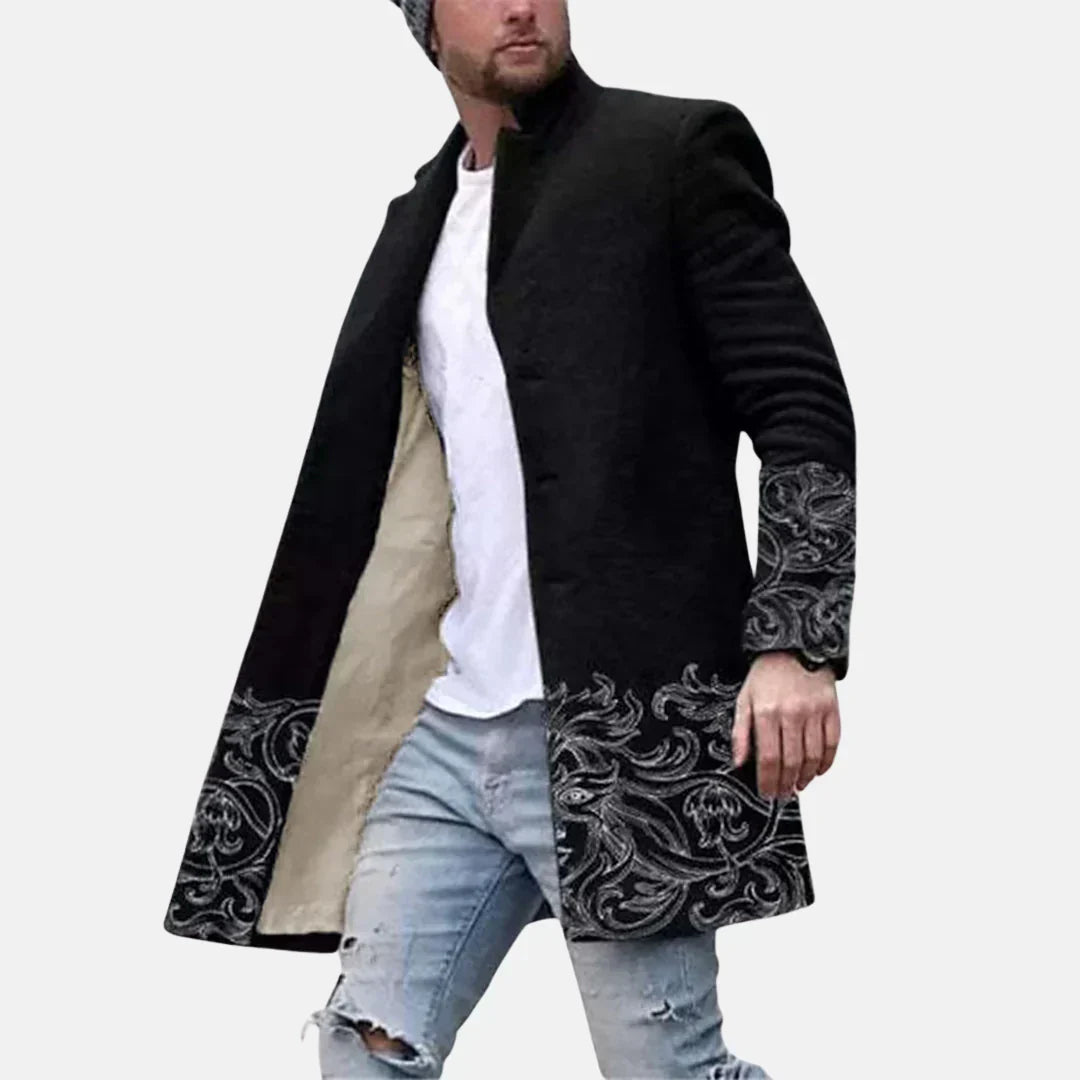 Manteau à Impression de Rue – Veste Casual et Ajustable pour Homme