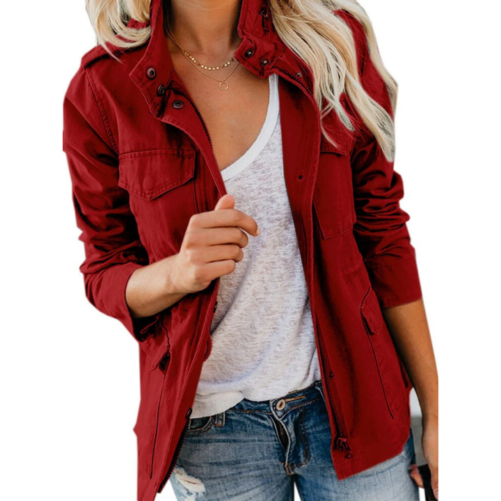 Veste zippée décontractée pour femme élégante | Confort polyvalent