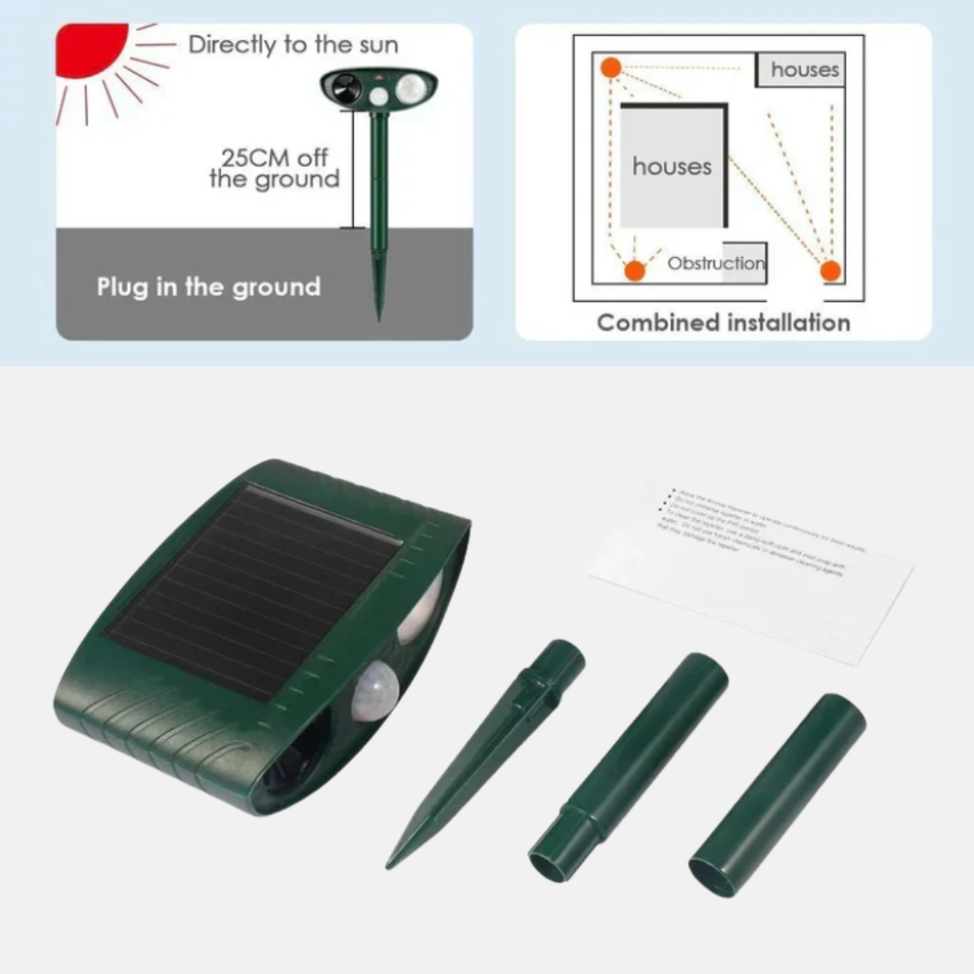 Repulsif Sciuridé Ultrasonique et Solaire