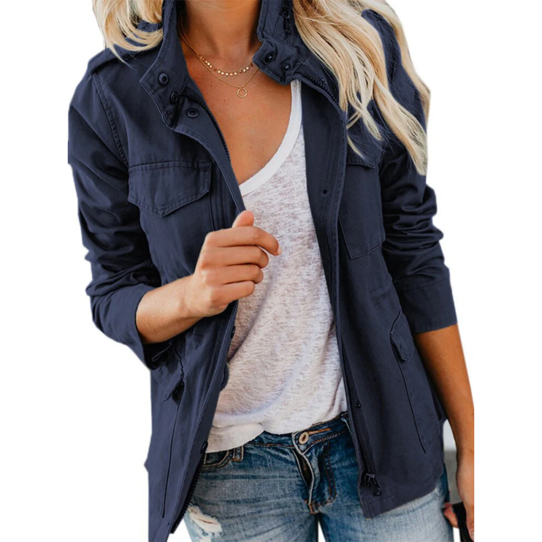 Veste zippée décontractée pour femme élégante | Confort polyvalent