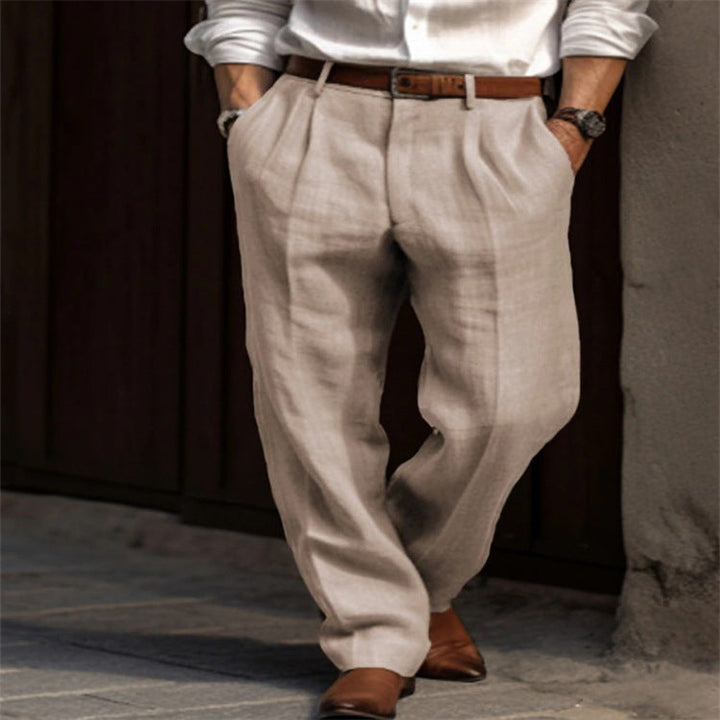 Pantalons légers en lin pour hommes