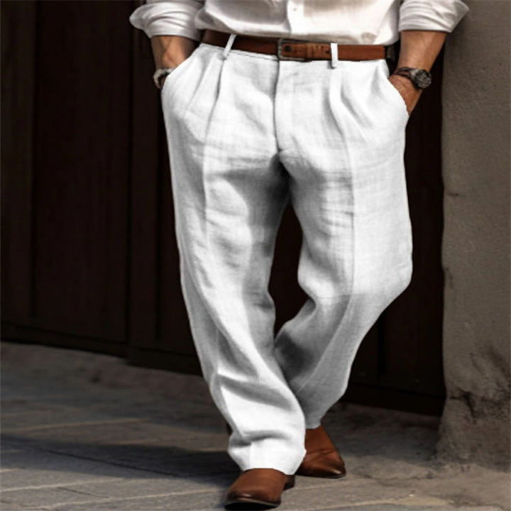 Pantalons légers en lin pour hommes