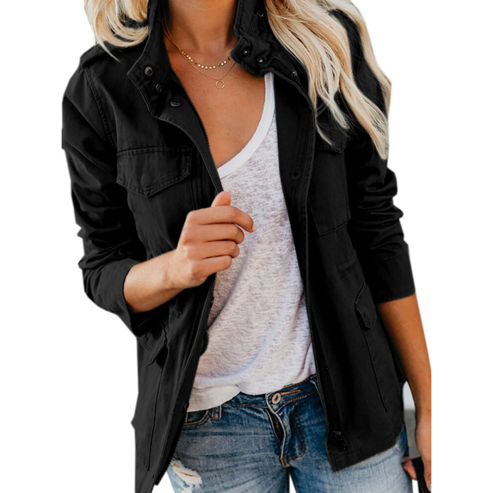 Veste zippée décontractée pour femme élégante | Confort polyvalent