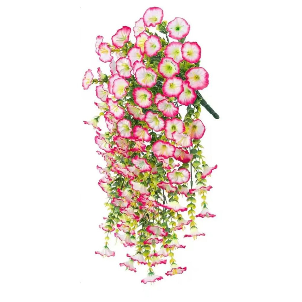 Décor Suspendu Fleur Artificielle Gloire du Matin Résistante aux UV