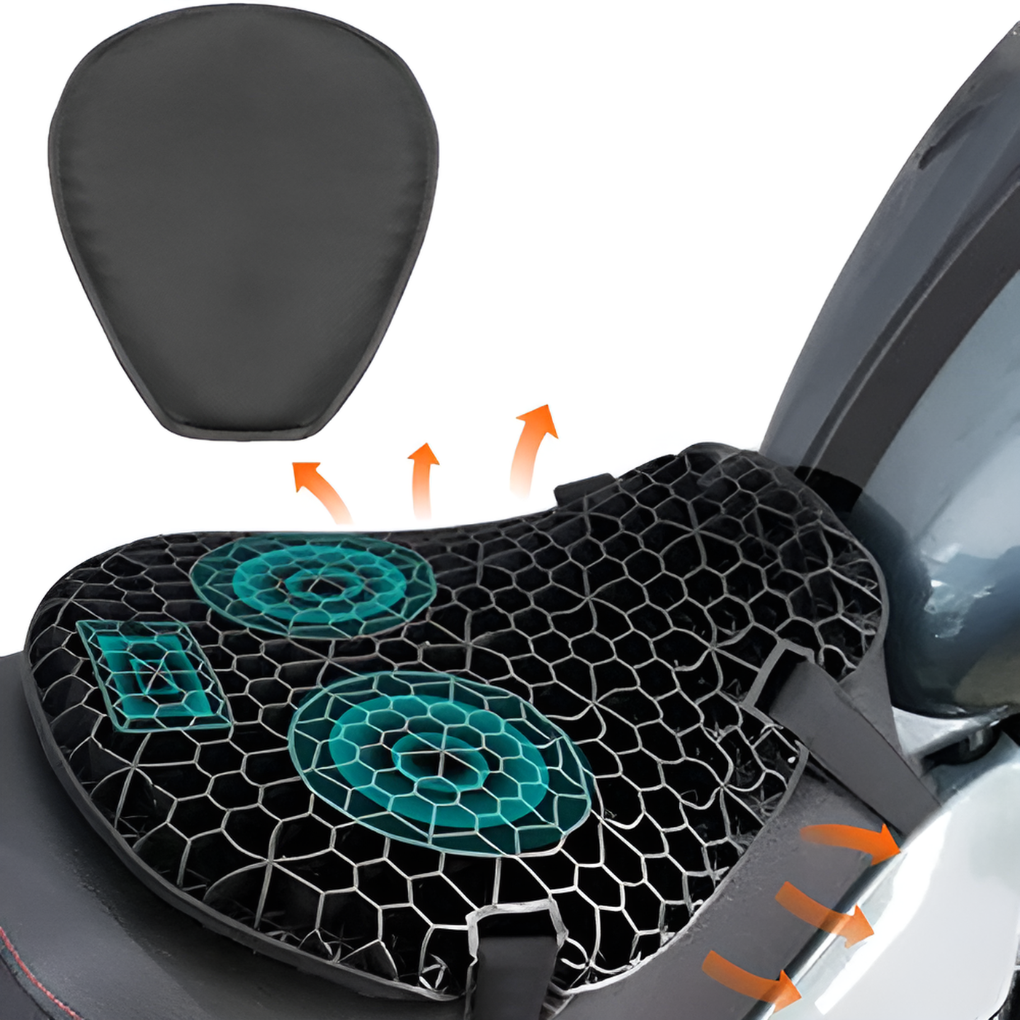 Coussin Gel de Selle de Moto pour Trajets de Longue Distance