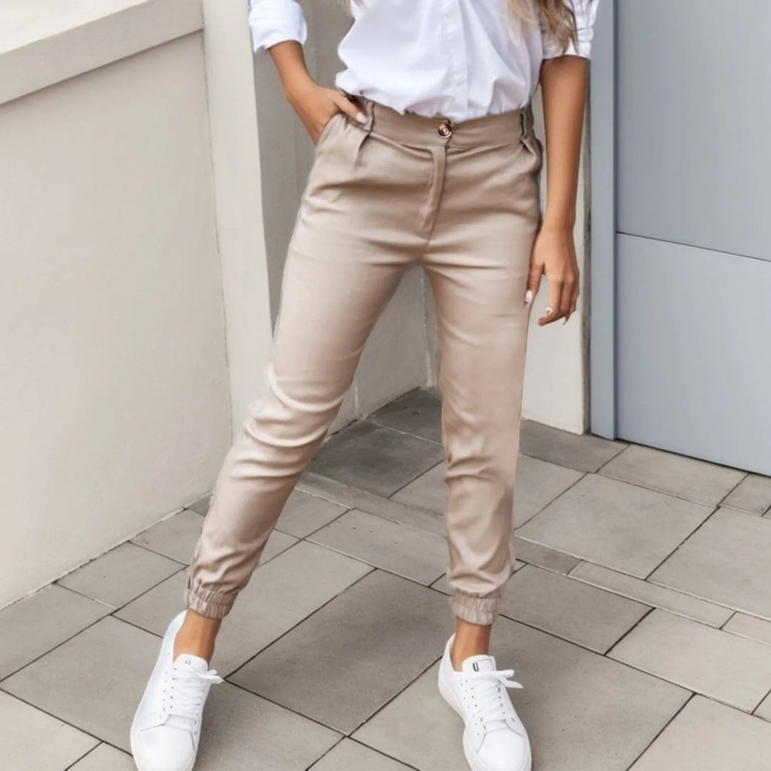 Pantalons de Sport Hauts avec Détails de Poche