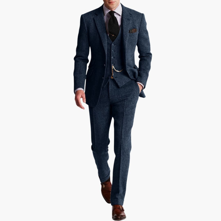 Ensemble de Costume Formel pour Homme avec Veste et Gilet