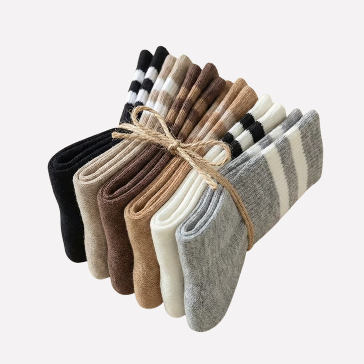 Chaussettes Crew Rayées pour Femmes