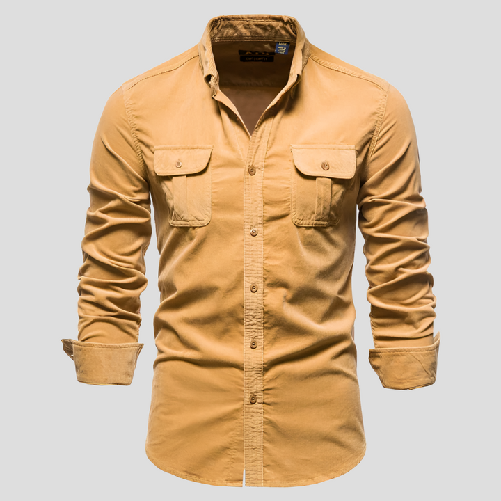 Chemise en Corduroy pour Hommes Texture Intemporelle Confort au Quotidien