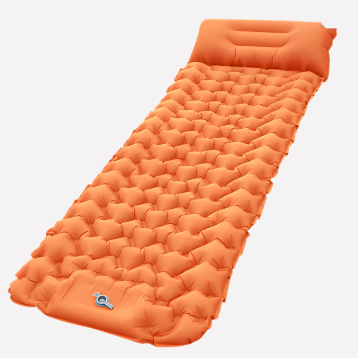 Matelas de Camping Gonflable avec Pompe Intégrée et Oreiller