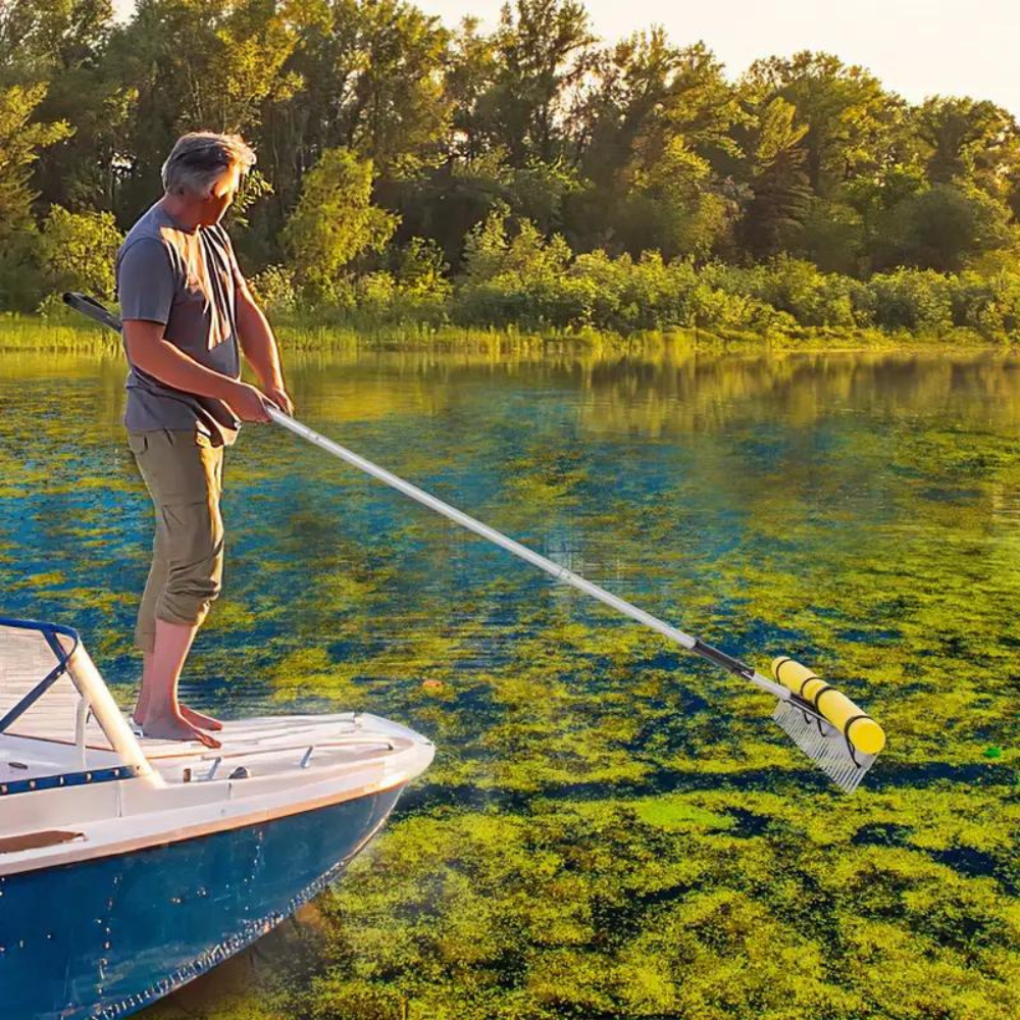 Ensemble de râteaux pour enlever les mauvaises herbes du lac flottant