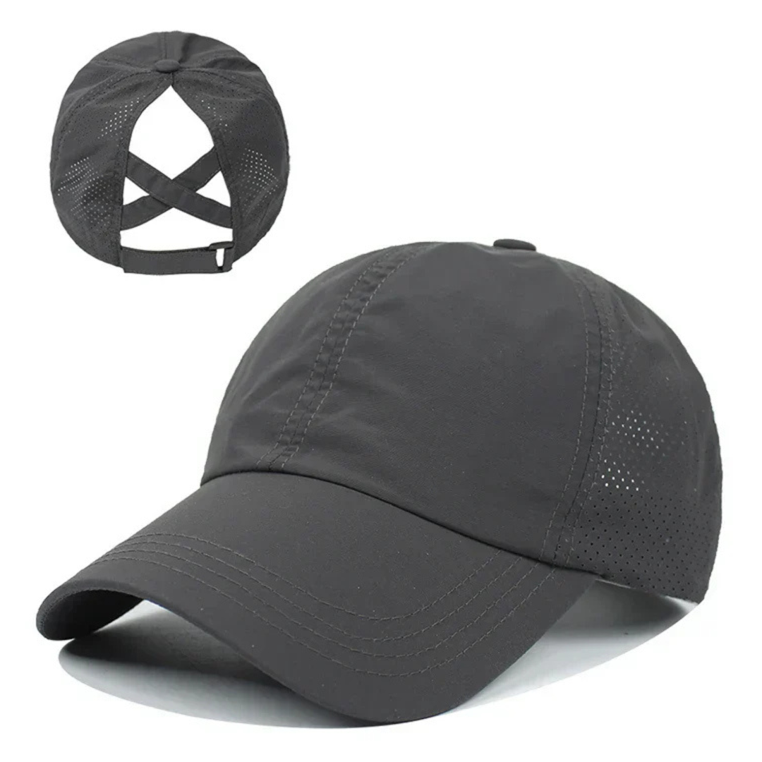 Casquette de baseball sport en maille unisexe respirante avec ajustement réglable