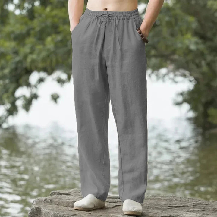 Pantalons de plage en lin pour hommes pour un confort estival sans effort