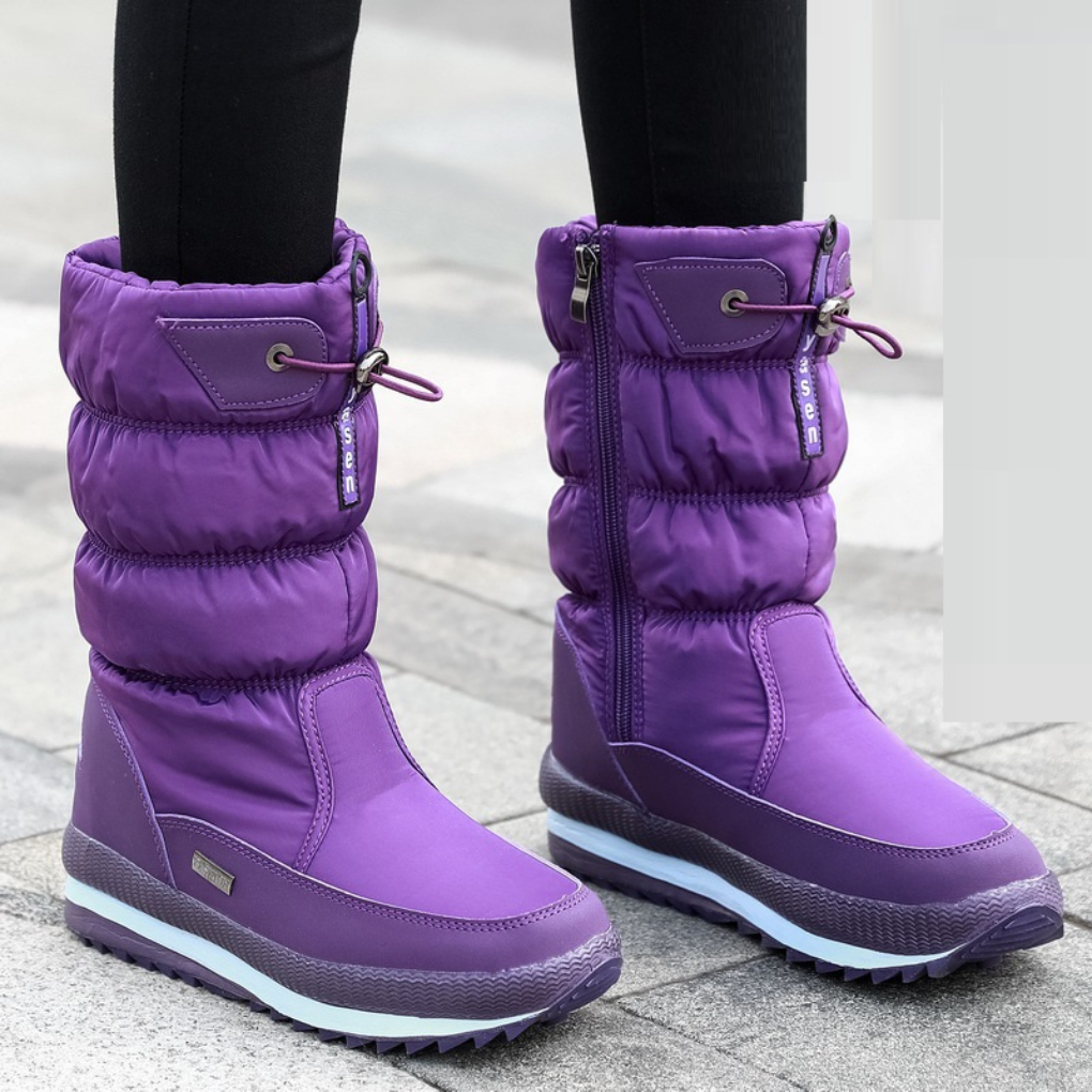 Bottes d'hiver super confortables et chauffantes pour femmes