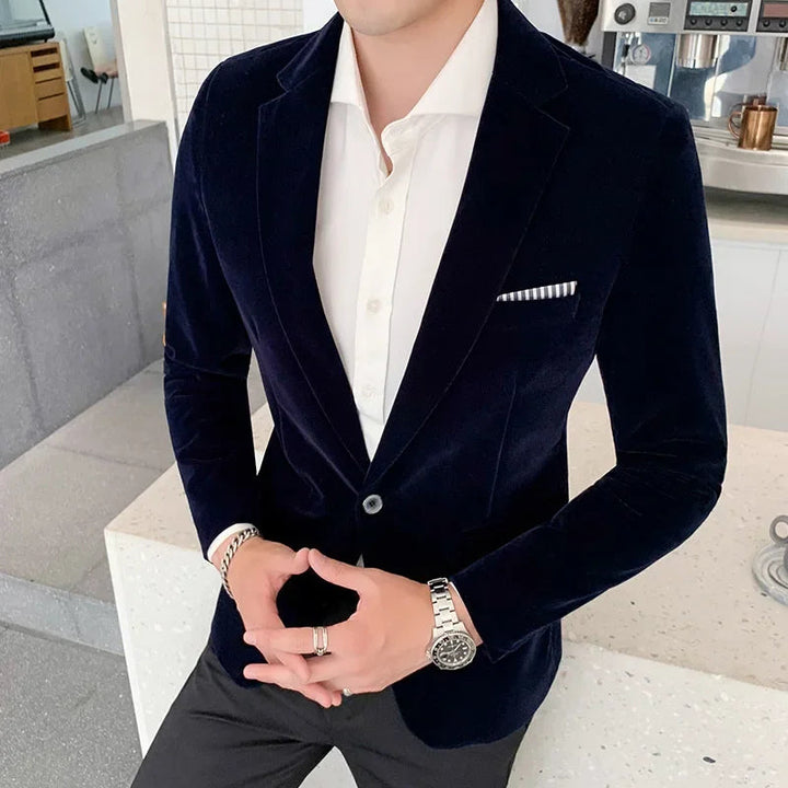 Blazer en Velours Luxe pour Hommes
