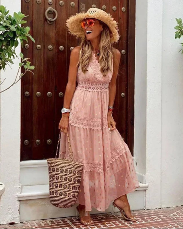 Robe Maxi Imprimée Longue pour Femmes