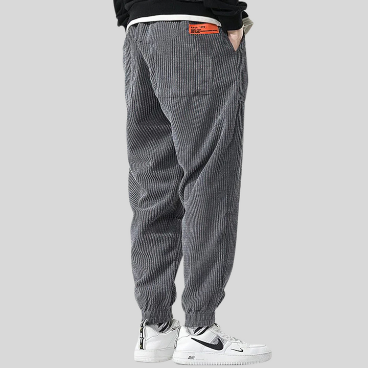 Pantalons de Jogging en Cordes Larges pour Hommes – Style Détente Quotidien