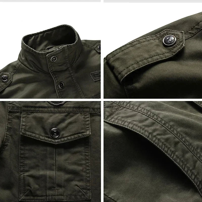 Veste militaire pour homme mi-saison – Style rugueux et fonctionnalité quotidienne