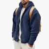 Veste en polaire pour homme avec capuche et zip complet