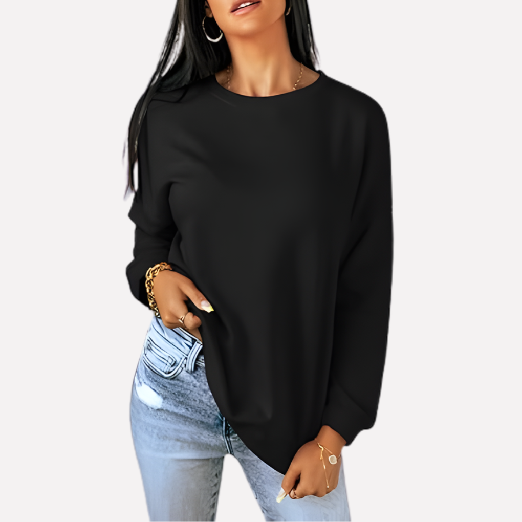 Sweat-shirt à col rond pour femmes